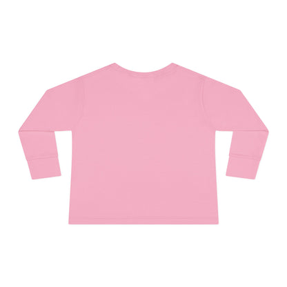 Toddler Long Sleeve Tee — Pink Pastel Unicorn Graphic Shirt