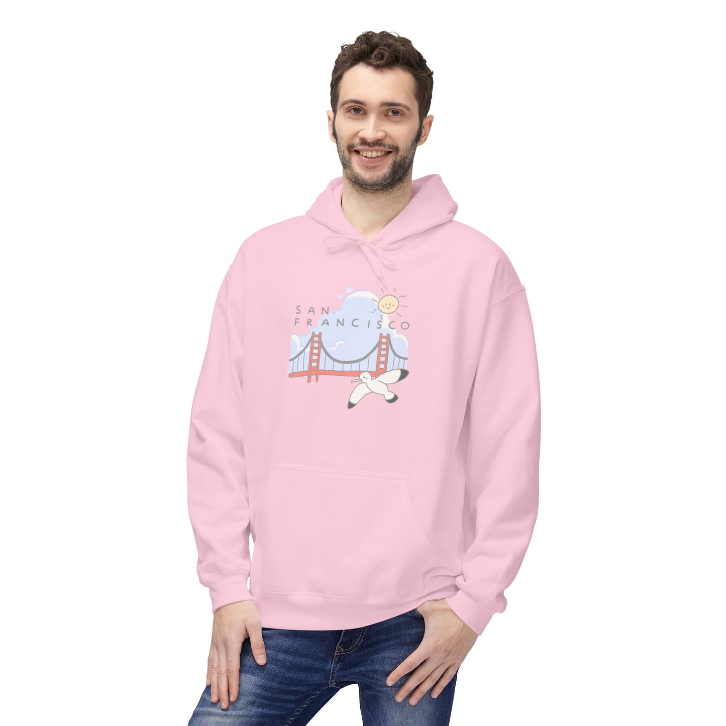 San Francisco Golden Gate Airplane Hoodie — Retro Travel Graphic Hoodie