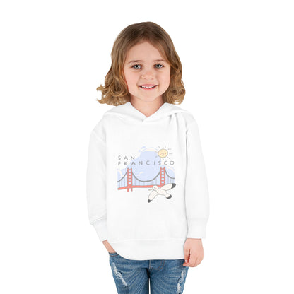 San Francisco Toddler Hoodie — Golden Gate Bridge & Seagull Pullover