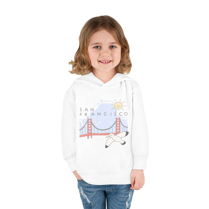 San Francisco Toddler Hoodie — Golden Gate Bridge & Seagull Pullover