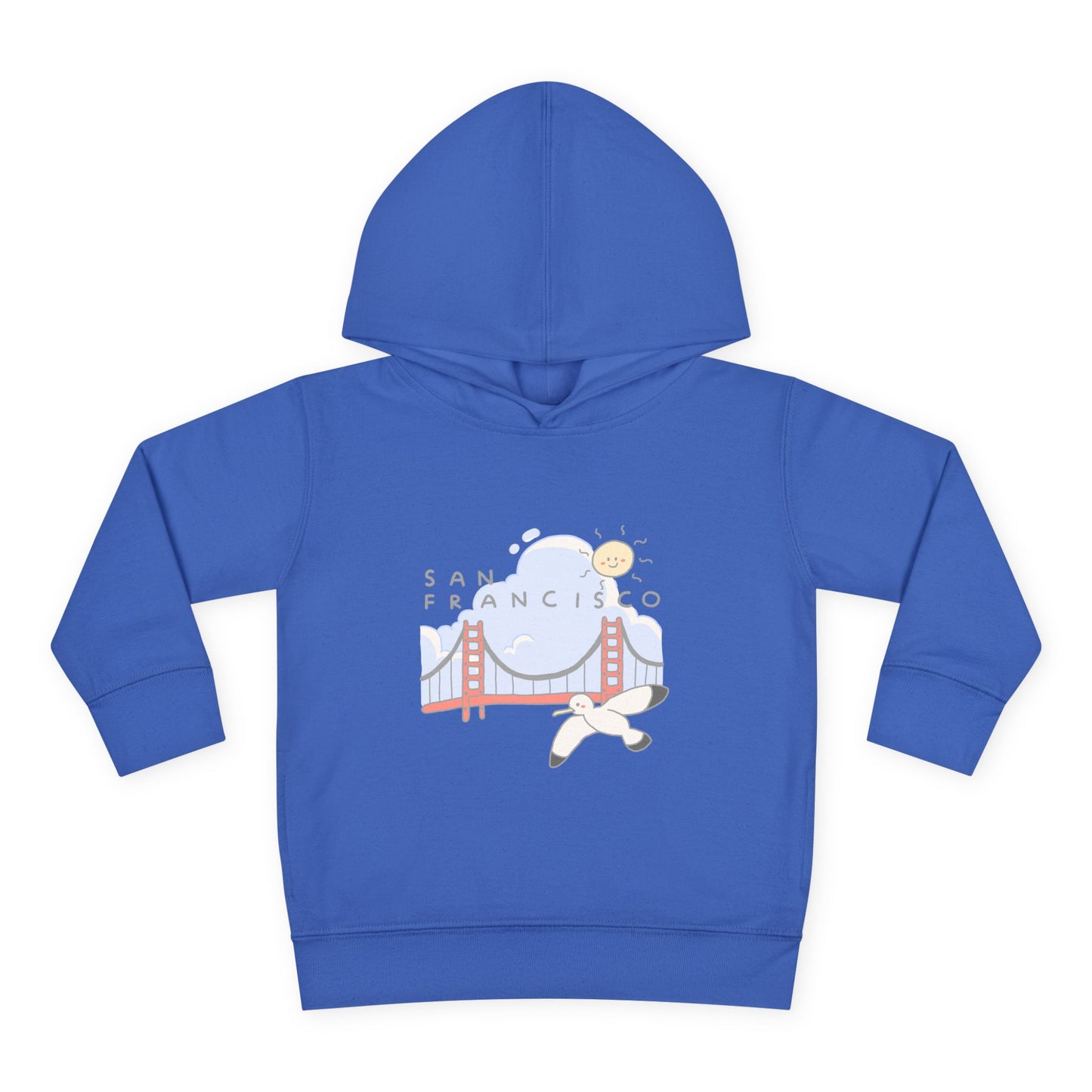 San Francisco Toddler Hoodie — Golden Gate Bridge & Seagull Pullover