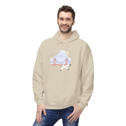 San Francisco Golden Gate Airplane Hoodie — Retro Travel Graphic Hoodie