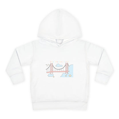 Toddler Hoodie — Cute Pastel Golden Gate Bridge Pullover