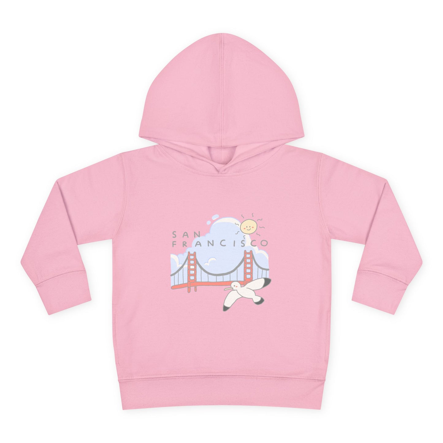 San Francisco Toddler Hoodie — Golden Gate Bridge & Seagull Pullover