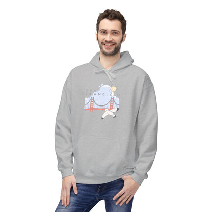 San Francisco Golden Gate Airplane Hoodie — Retro Travel Graphic Hoodie