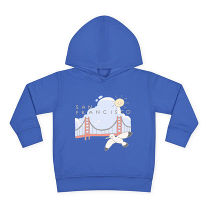 San Francisco Toddler Hoodie — Golden Gate Bridge & Seagull Pullover