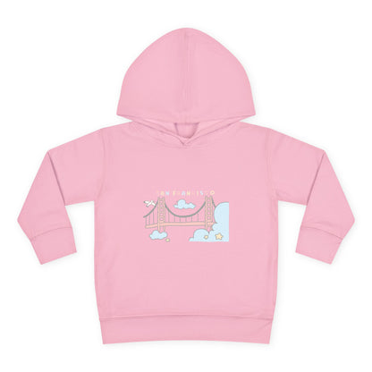 Toddler Hoodie — Cute Pastel Golden Gate Bridge Pullover