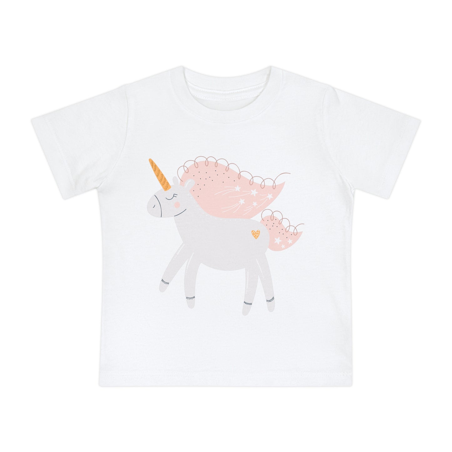 Unicorn Baby T-Shirt - Gentle Pastel Unicorn Sketch Tee