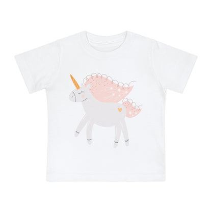Unicorn Baby T-Shirt - Gentle Pastel Unicorn Sketch Tee