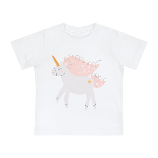 Unicorn Baby T-Shirt - Gentle Pastel Unicorn Sketch Tee