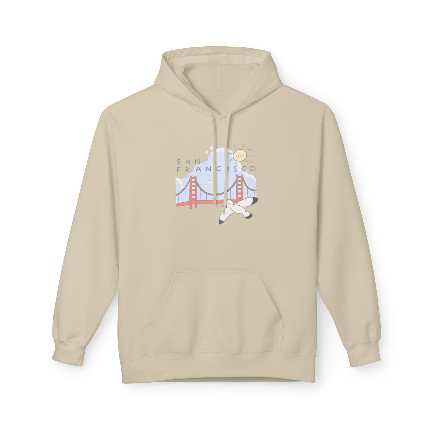 San Francisco Golden Gate Airplane Hoodie — Retro Travel Graphic Hoodie