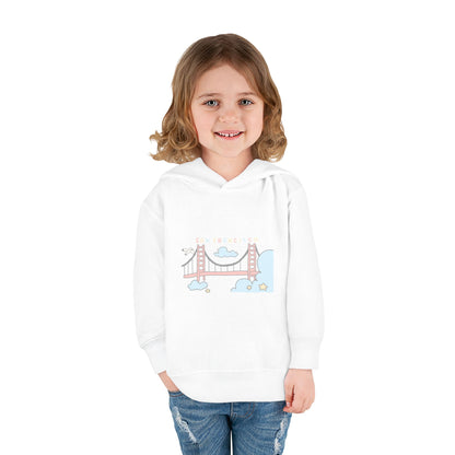 Toddler Hoodie — Cute Pastel Golden Gate Bridge Pullover