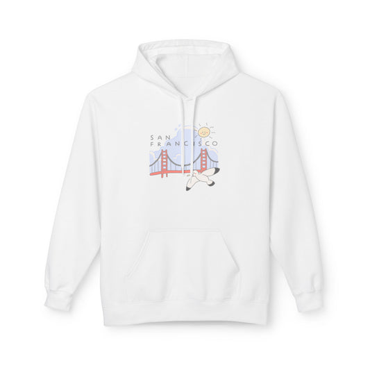 San Francisco Golden Gate Airplane Hoodie — Retro Travel Graphic Hoodie