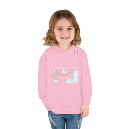 Toddler Hoodie — Cute Pastel Golden Gate Bridge Pullover