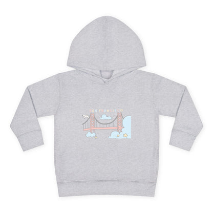 Toddler Hoodie — Cute Pastel Golden Gate Bridge Pullover