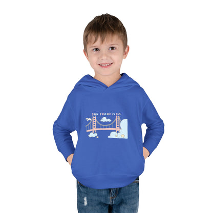 Toddler Hoodie — Cute Pastel Golden Gate Bridge Pullover