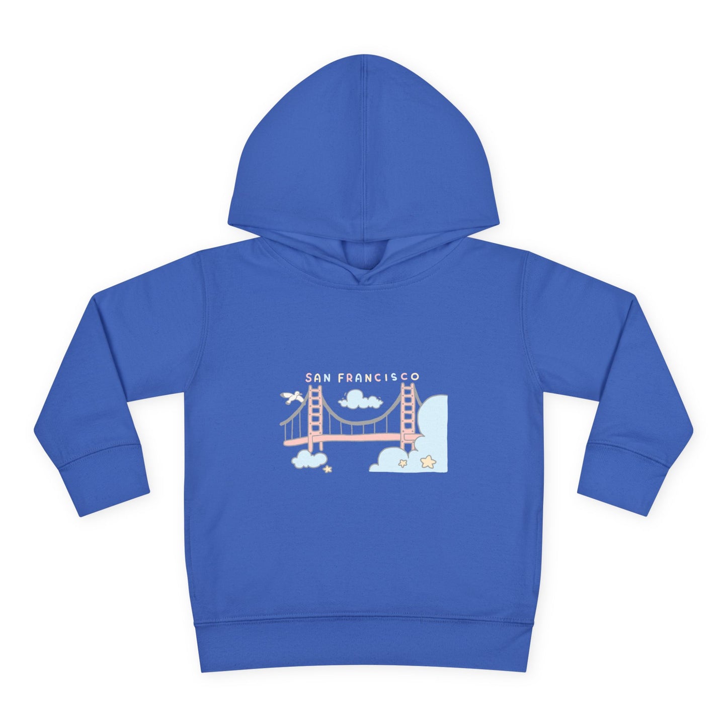 Toddler Hoodie — Cute Pastel Golden Gate Bridge Pullover