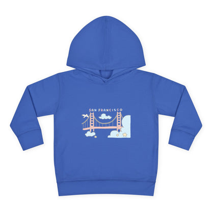 Toddler Hoodie — Cute Pastel Golden Gate Bridge Pullover